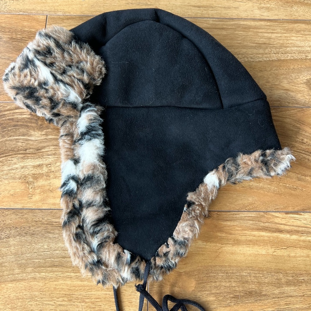 Parkhurst Y2K  Aviator Hat with Faux Fur Made in Canada vintage